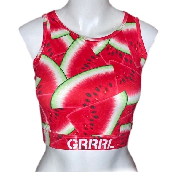 GRRRL Watermelon Exercise Top Kortney Monique - Picture 1 of 6